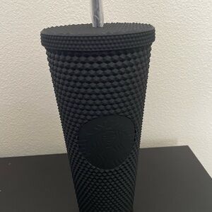 Starbucks Matte Black Studded Tumbler with Straw